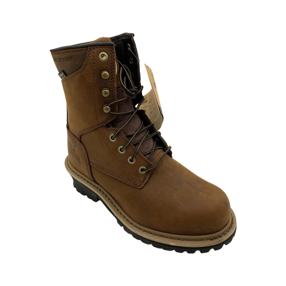 Irish Setter Women's Mesabi 8" Waterproof Safety Toe Logger Boot Brown - Medium